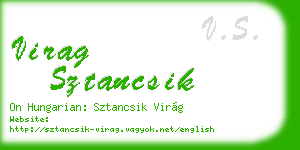 virag sztancsik business card