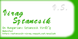 virag sztancsik business card